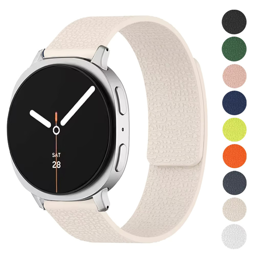 Samsung Galaxy Watch 8 Armband, Silikon, weiß, Unisex, 40/44 mm - Bild 2