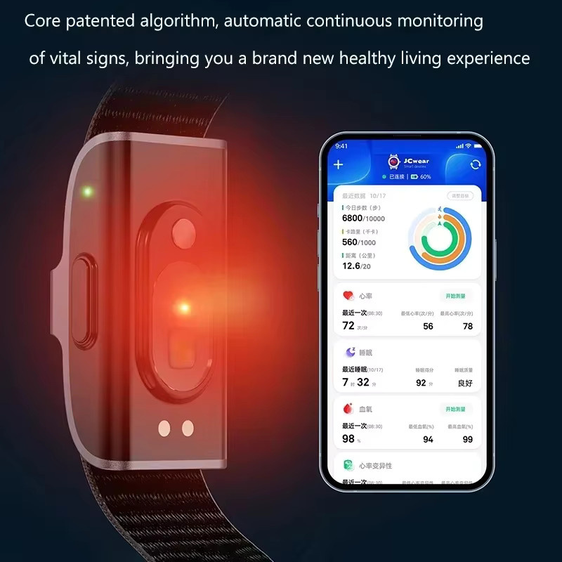 Luxuglow 2208A Smart Armband Fitness Tracker mit Herzfrequenz- und Blutdruckmonitor sowie Schrittzähler in Gold - Bild 4