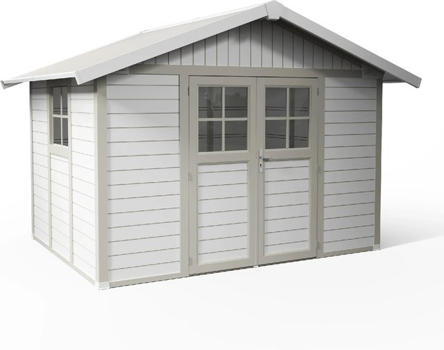 Grosfillex Gartenhaus Deco 7,5 m2 aus Kunststoff in Weiß - Bild 1