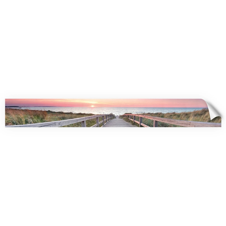 Myspotti Küchenrückwandfolie Ostseestrand in Tile-Look, selbstklebend, multicolor, Breite: 450 cm, Höhe: 60 cm - Bild 2