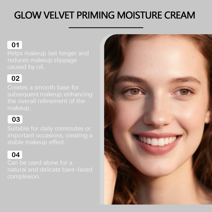 Hoygi Glow Velvet Priming Feuchtigkeitscreme, Gesicht, Unisex - Bild 2