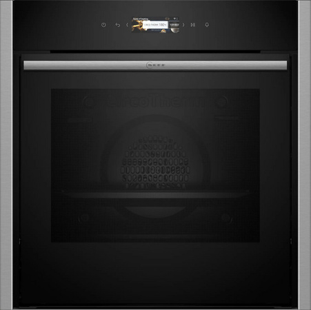 Neff N70 Einbaubackofen B54CR31N0 in Schwarz mit Heißluft, Pyrolyse und Smart Home Integration