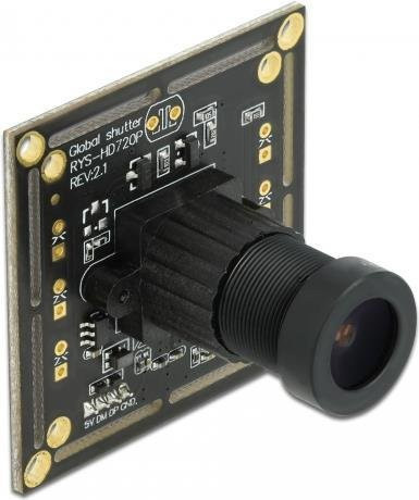 Delock USB 2.0 Kameramodul mit Global Shutter schwarz weiß 0,92 Megapixel 36 Grad Fixfokus - Bild 1