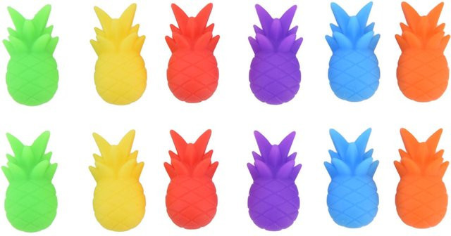CosyHome Weinglasmarker aus Silikon, 12 Stück Trinkglasanhänger zur Identifikation in Multicolor - Bild 1