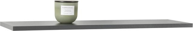 Mömax Wandboard Bigg in Anthrazit, Wandregal modern aus MDF, Breite: 80 cm, Tiefe: 25 cm, Höhe: 1,6 cm - Bild 1