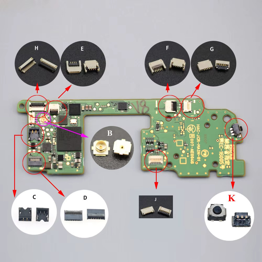 YuXi Flex-Kabel Clip Buchse für Nintendo Switch Joy-Con Controller Links und Rechts - Bild 2