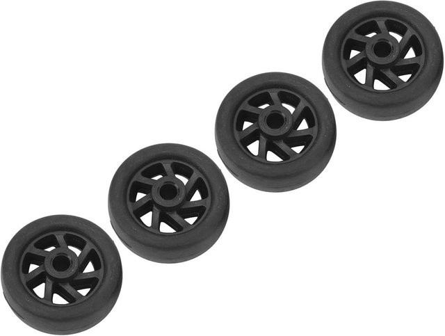 4 Stück Fishine Ersatz-Kofferrollen aus PVC in Schwarz, leise und langlebige Schwenkgepäckrollen für deine Reparatur - Bild 1