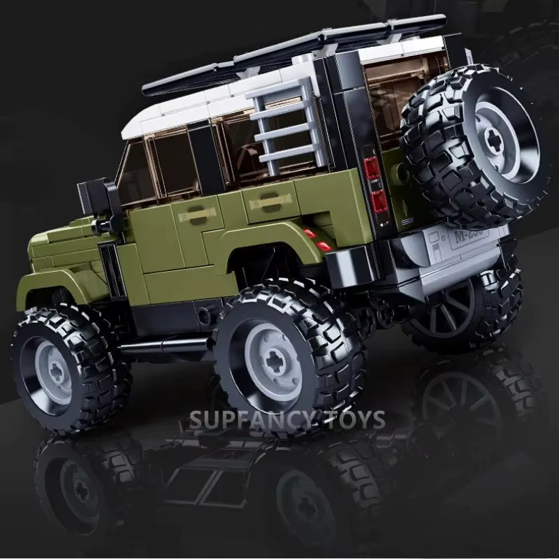 Sluban Hardline Geländewagen Bausteine Set in Grün mit 317 Teilen - Bild 4