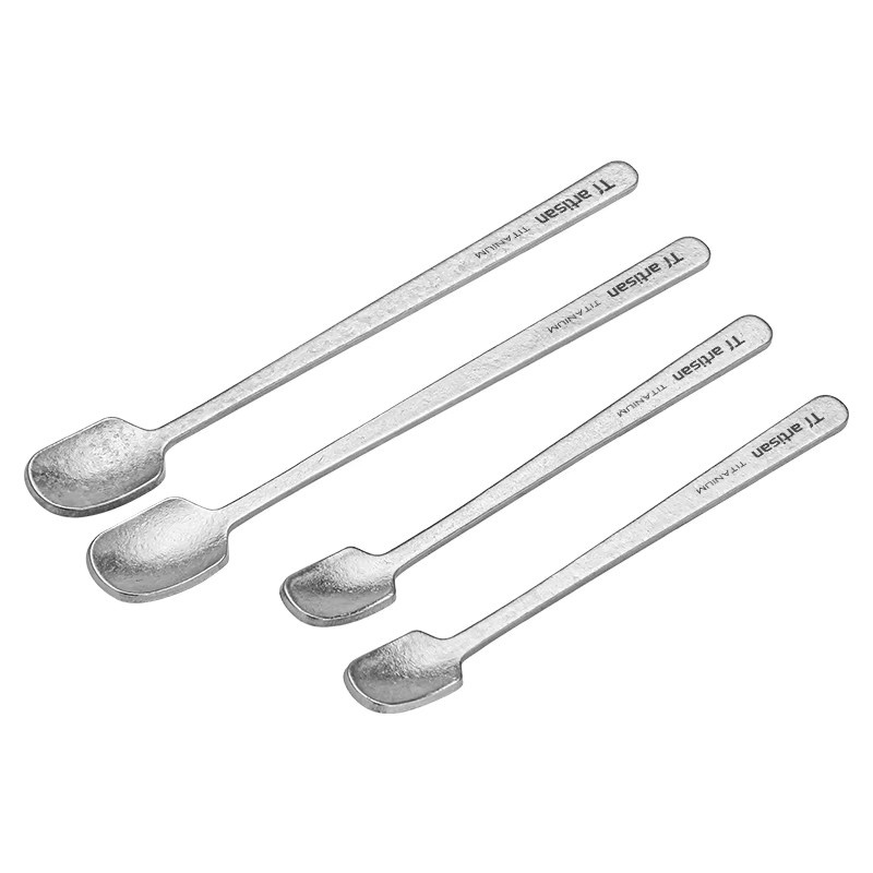 Tiartisan 2er-Set Titan-Löffel in Silber, ultraleichtes Camping-Geschirr für Kaffee, Tee, Dessert und Eiscreme - Bild 6