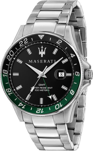 Maserati Sfida Herrenuhr, Quarz, Edelstahl, Schwarz, 44 mm, 10 ATM - Bild 1