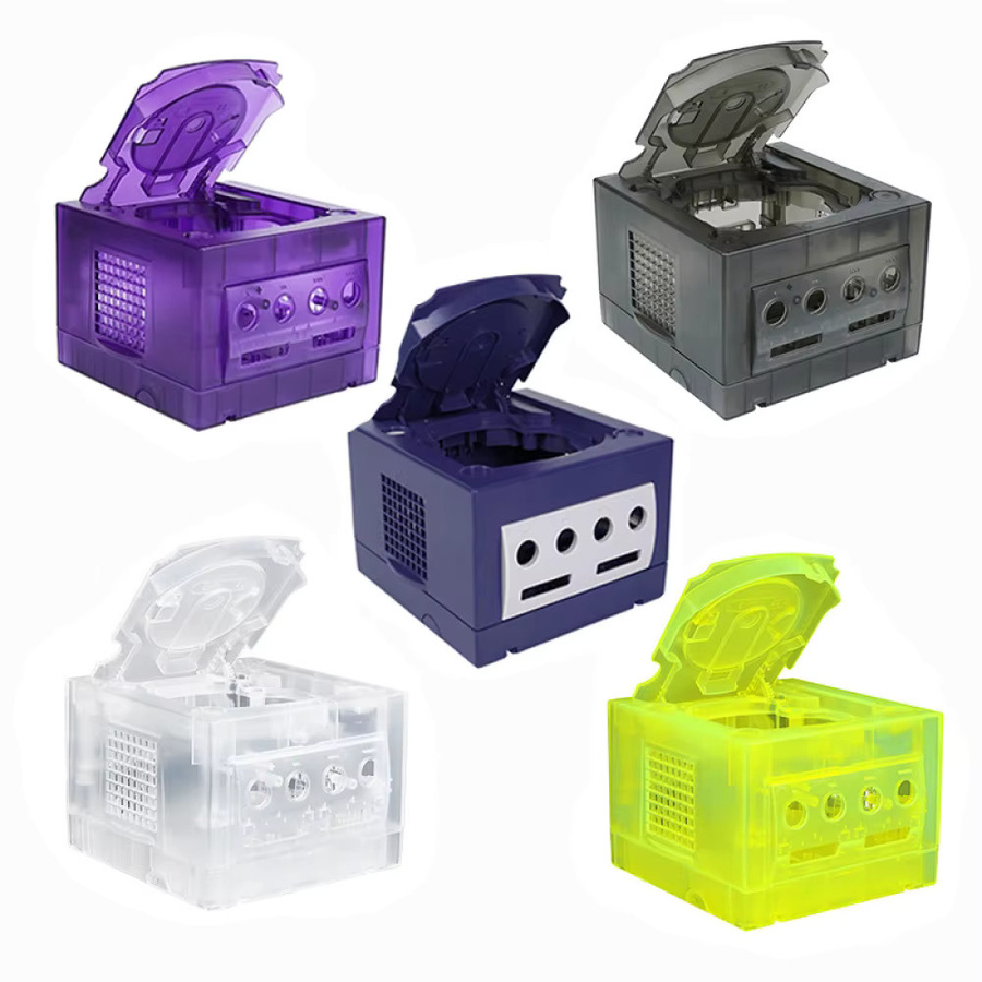 FARAJIAJ Transparentes NGC Hauptgerätegehäuse in Lila für Retro-Spielkonsolen - Bild 4