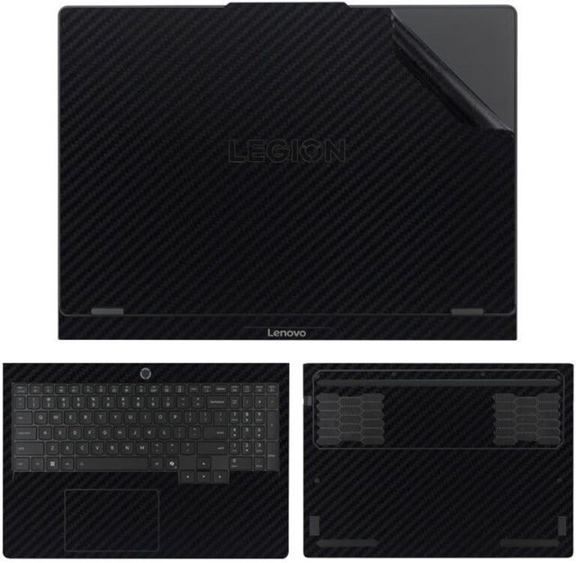 Laptop-Skin für Lenovo Legion Pro 5 5i Gen 10 und Legion Y7000P R7000P 2025 als Kratzschutz in Grau und Schwarz - Bild 1