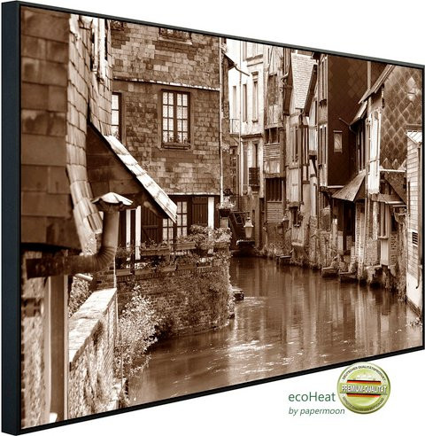 papermoon Infrarotheizung EcoHeat Venedig Sepia mit Matt-Effekt in Bunt, App-Steuerung und Überhitzungsschutz - Bild 1