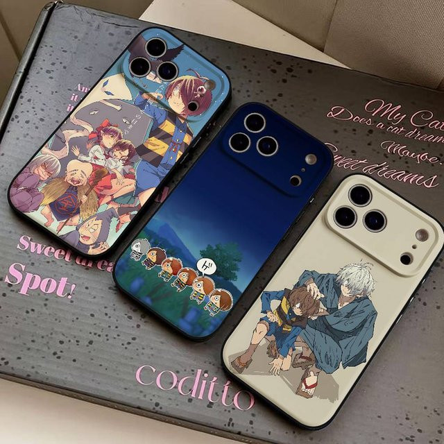 G-Gegege No Kitaro Handyhülle für Apple iPhone 11 bis 17 Pro Max und Mini, weiche Schutzhülle in Schwarz und Multicolour - Bild 1