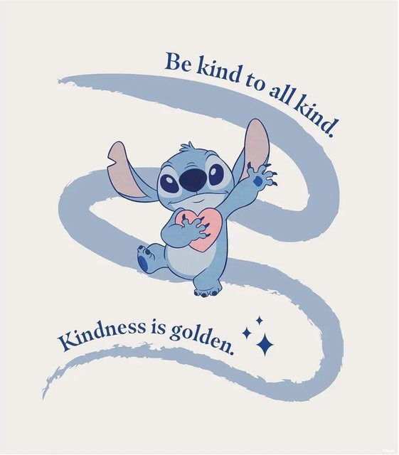 Komar Wandbild Stitch Kindness Paper Poster Multicolor B: 30 cm, H: 40 cm - Bild 1