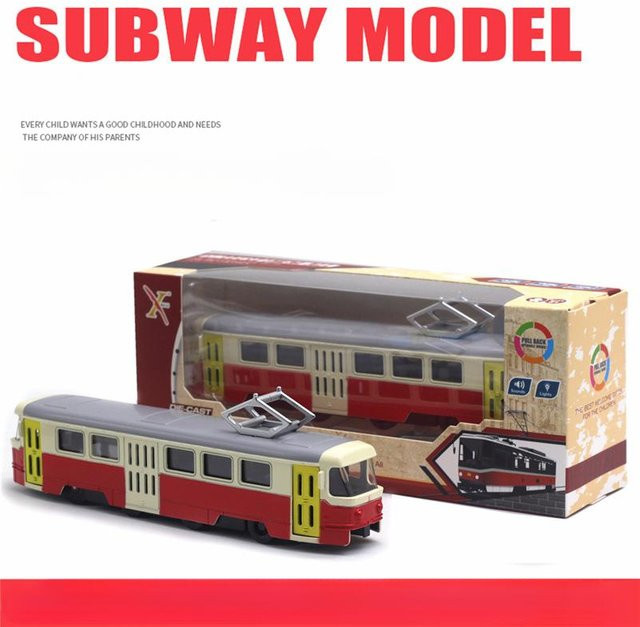 Linyi toy car Straßenbahn Modell, Metall, mit Ton und Licht, ab 14 Jahre - Bild 1