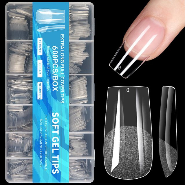 Misscheering Nagelspitzen, Halb Matt, 600 Stück, Unisex - Bild 1