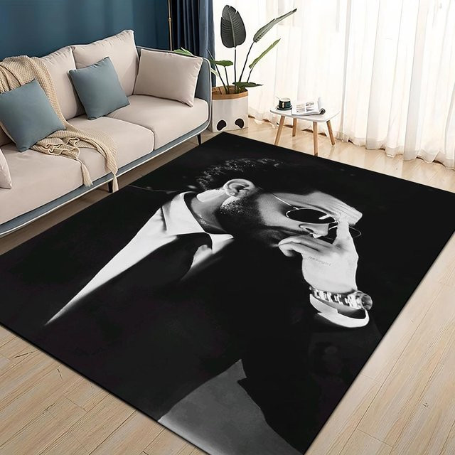 CSQ Nine 3D The Weeknd X.O R&B Sänger Teppich, rutschfest und waschbar, B/T: 60 x 40 cm, mehrfarbig - Bild 1