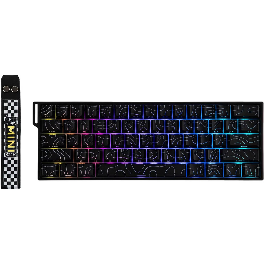 AULA Mini60 HE/Pro/Max 60 % mechanische Tastatur mit Magnetschalter, RGB, Tri-Mode kabellos, 8000 Hz und 0,01 mm RT, Schwarz - Bild 7