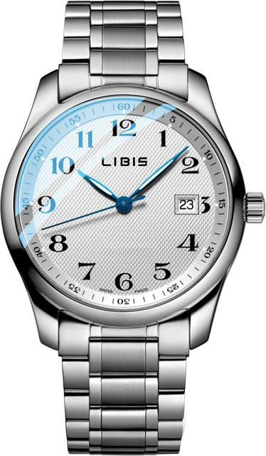 LIBIS Armbanduhr Automatik, Edelstahl, Silber, Herren - Bild 1