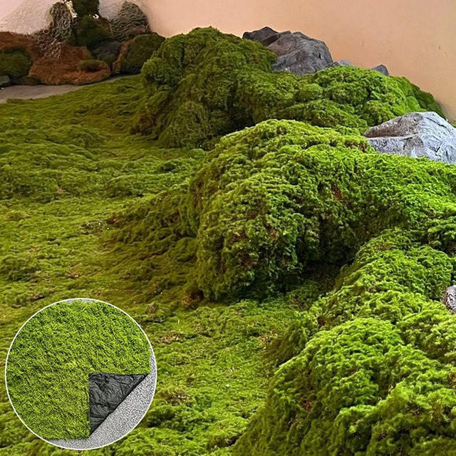 CANAMEK Künstliche Mooslandschaft in Grün aus Keramik für Bonsai und Mikrolandschaften - Bild 1