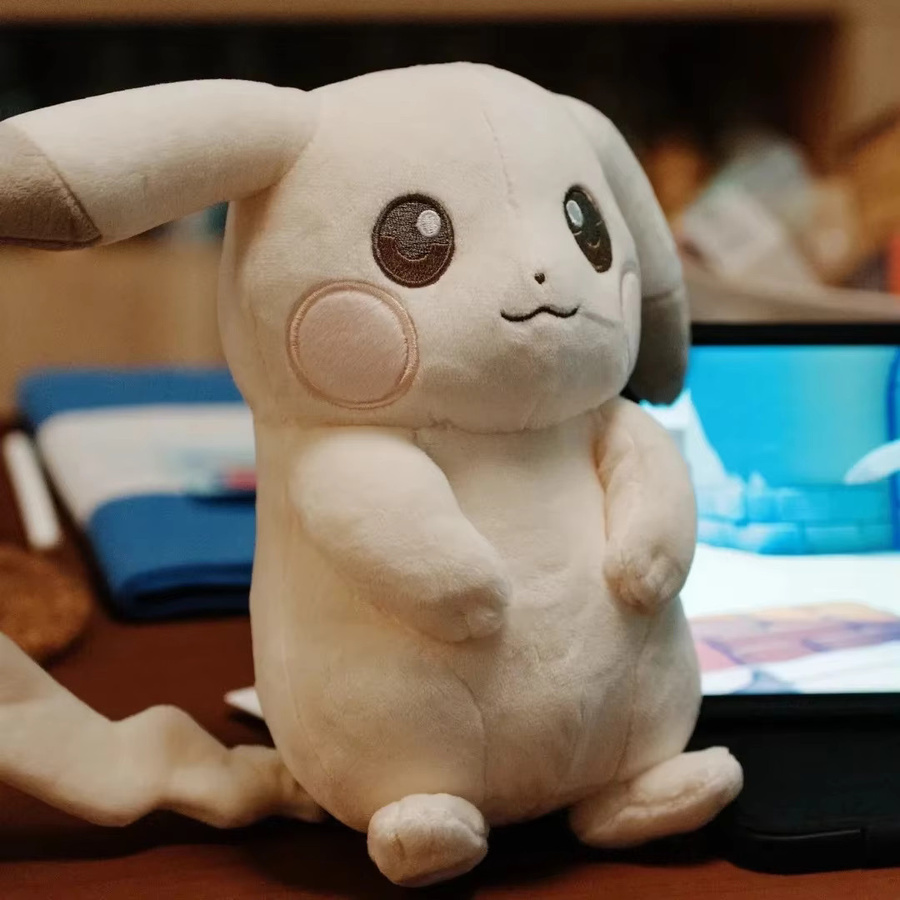 Pokopia Pikachu Plüschtier, Hellweiß, Pokémon, Plüsch / Textil - Bild 2