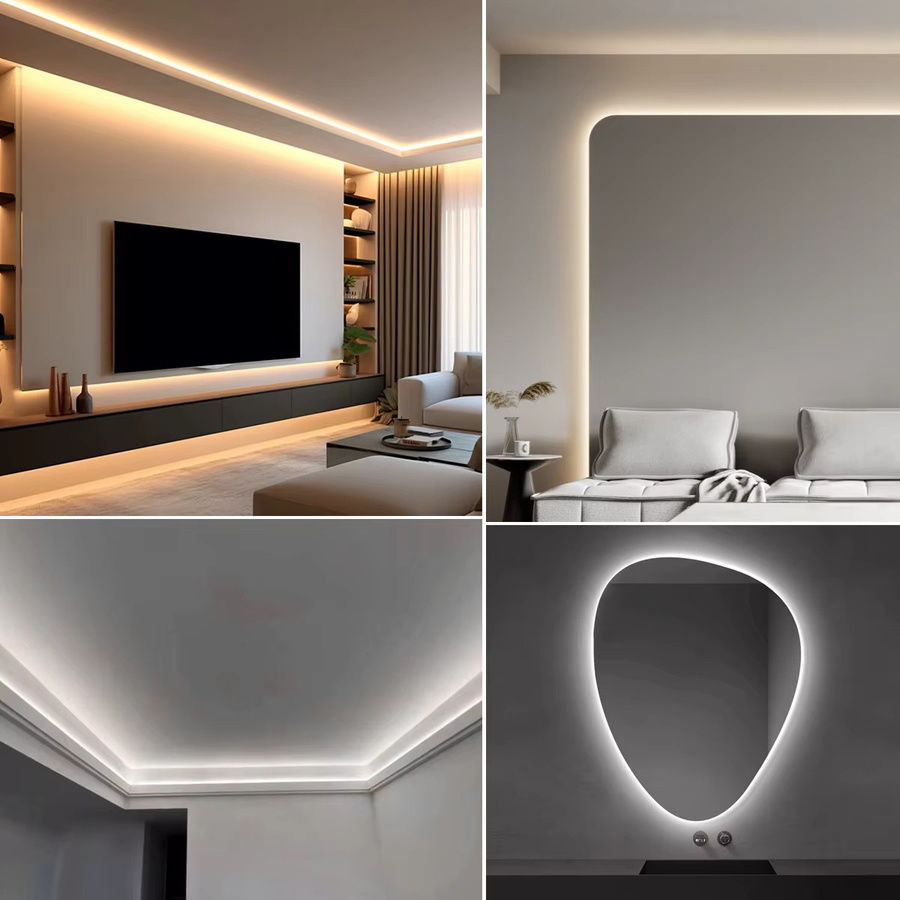 Lcamaw COB-CCT-LED-Streifenlicht in Weiß, dimmbar, 2700 K bis 6500 K, RA90, flexibel und linear - Bild 5