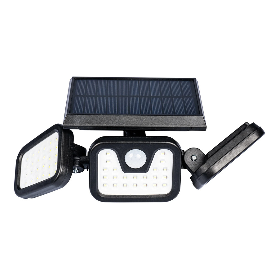 Genialo Solarstrahler mit Bewegungsmelder und Flutlicht in Schwarz - Bild 2