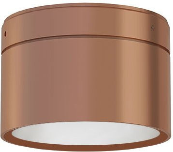 Top Light Puk! 80 One Avantgarde LED-Deckenleuchte in Kupfer gebürstet mit mattiertem Glas und warmweißem Licht (2700K) - Bild 1