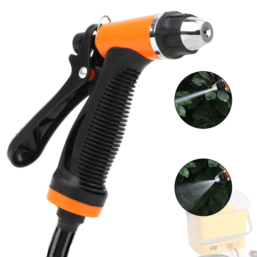 Auto Waschen Sprühpistole und Gartenspritze in Orange für den Gartenschlauch - Bild 3