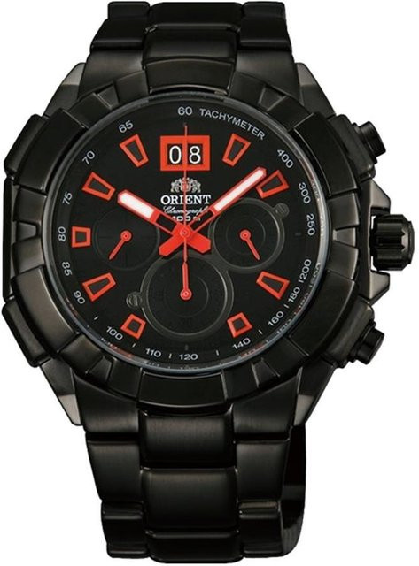 Orient Analoguhr, Quarz, Edelstahl, 47 mm, Schwarz, Herren - Bild 1