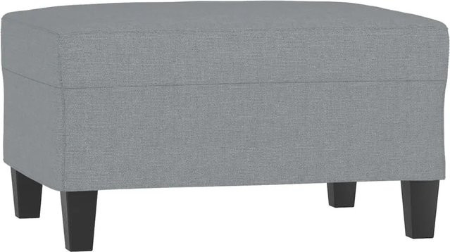 vidaXL Fußhocker Hellgrau mit Stoffbezug B/T/H: 70 x 55 x 41 cm - Bild 1
