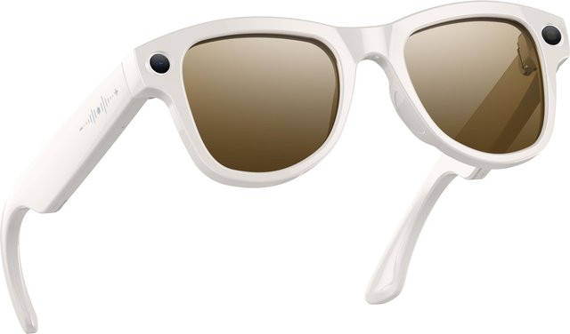 SH Tech M02 Ultra Smart Glasses in Weiß mit 8MP Kamera, WiFi Objekterkennung, Echtzeit-Übersetzung durch ChatGPT und KI-Sprachassistent sowie Ladecase mit Reverse Charging - Bild 1