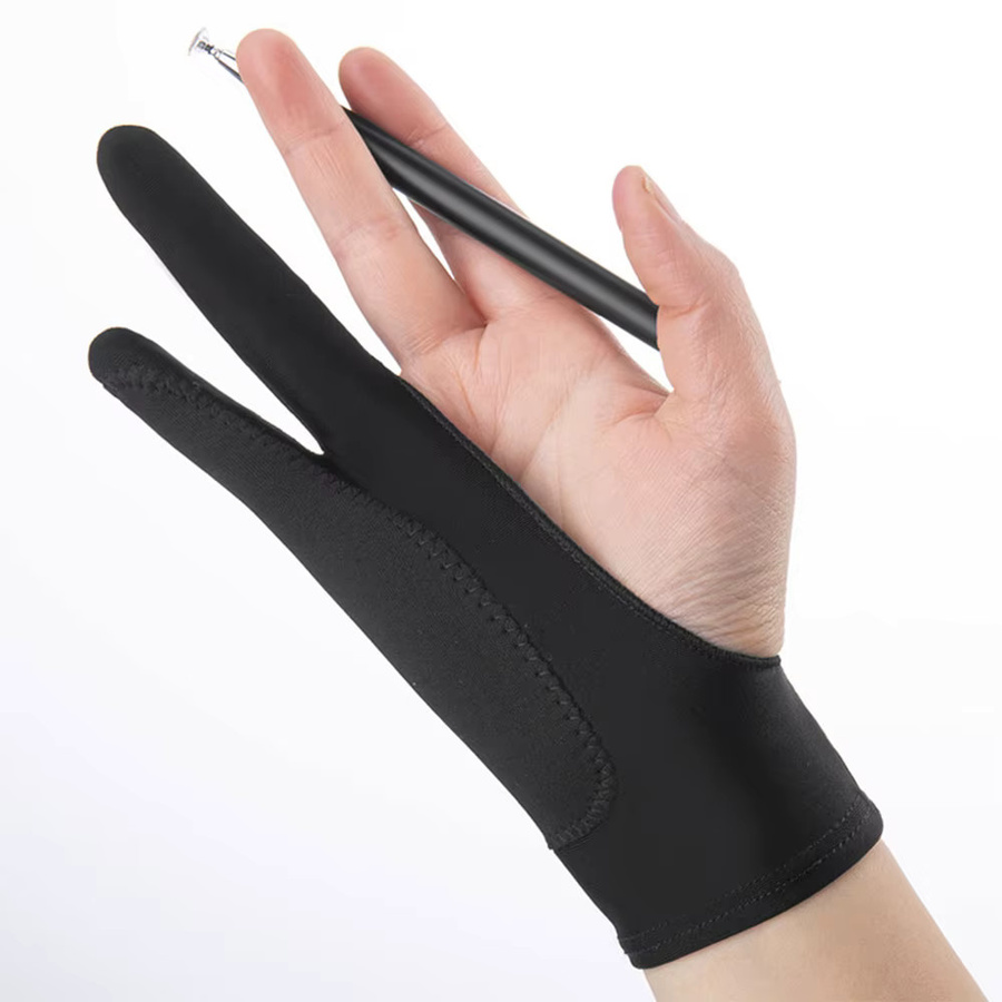 Anti-Touch Malhandschuhe für digitales Zeichnen und Ölgemälde in Schwarz für Erwachsene - Bild 2