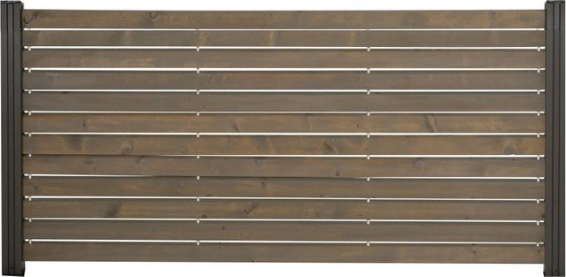 GartenLand Rhombus Holz Zaun Craftwood aus Kiefer in Grau, Sichtschutz mit Rhombus-Profil, Breite: 180 cm, Höhe: 87 cm - Bild 1