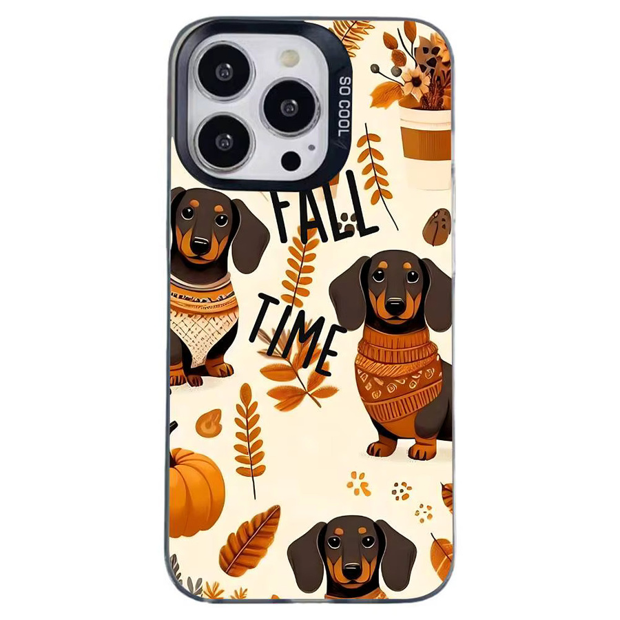 Stoßfeste Handyhülle mit Dackel-Motiv für iPhone 11 bis iPhone 17 Pro Max in Silber - Bild 7