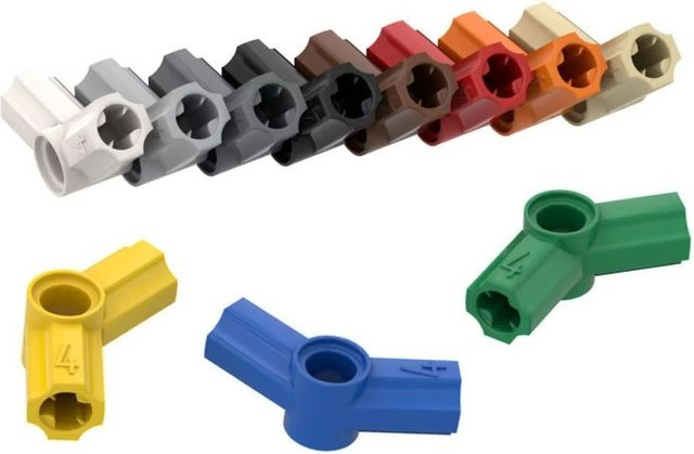 JIAJIALE Achs- und Stiftverbinder-Bausteine, Zubehör, 10-teiliges Set, Grün - Bild 1