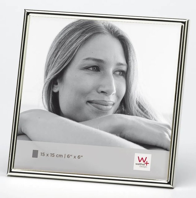 Walther Design Chloe Portrait Bilderrahmen aus Metall in Silber, 10 x 15 cm - Bild 1
