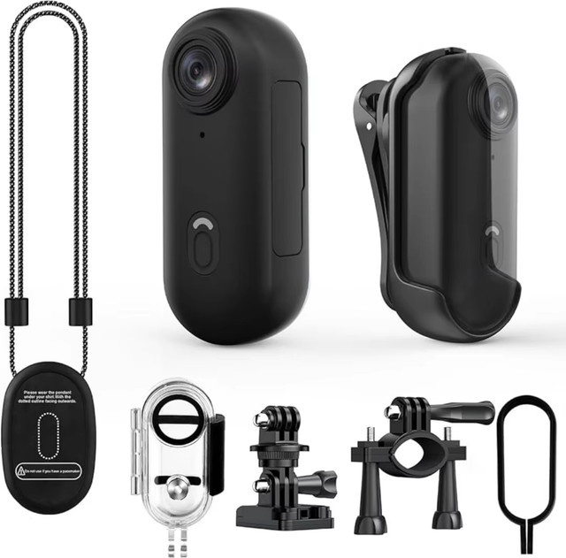 JETO Magnetische Mini Action Cam mit 4K HD und 1080P WiFi Wireless Funktion als Tragbare POV Bodycam für Outdoor Sport und Vlogging in Schwarz oder Weiß - Bild 1