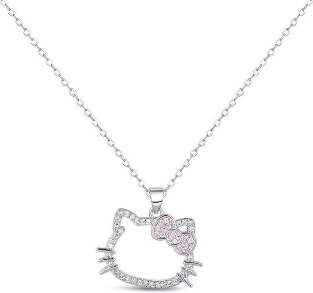 Halskette Silber, Diamant, Kristall, Damen - Bild 1