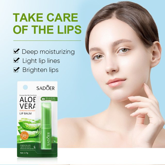 SADOER Lippenbalsam Vitamin C, Aloe Vera, Unisex - Bild 1