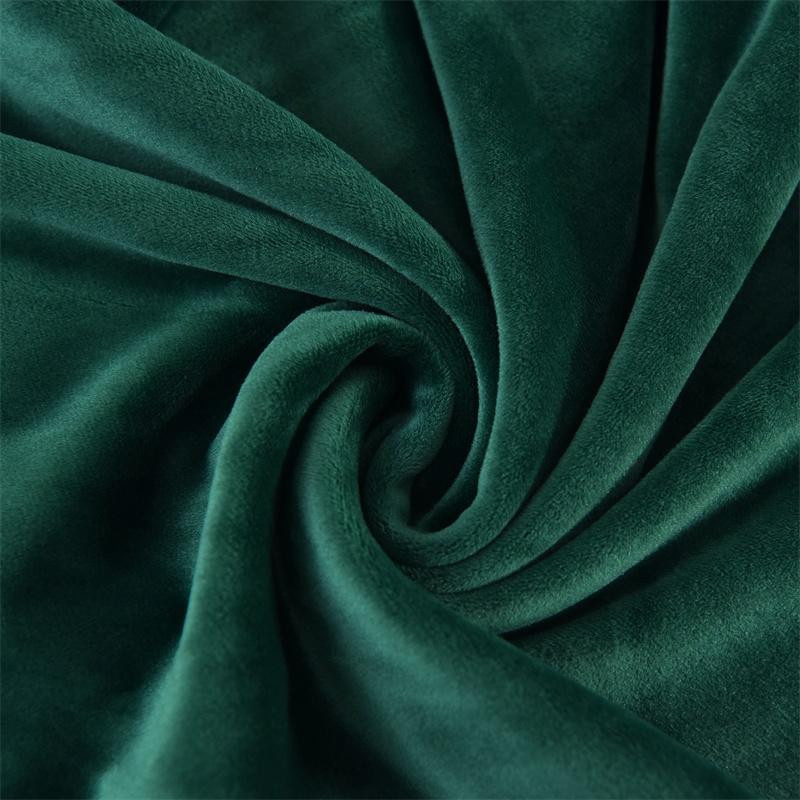 BRHUIXUE Samt-Sofabezug für L-Form und Ecksofas, elastischer Spandex-Bezug in Dunkelgrün, Breite: 135-170 cm - Bild 2