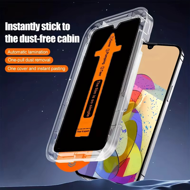AKABEILA Blickschutzfolie aus gehärtetem Glas für iPhone Modelle in Transparent - Bild 3