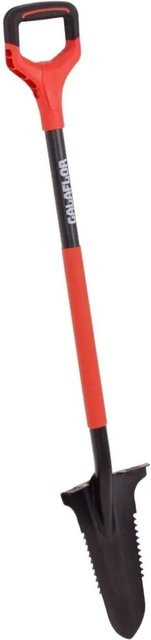 Galaflor Wurzelspaten mit Stahlstiel und D-Griff in Rot-Schwarz - Bild 1
