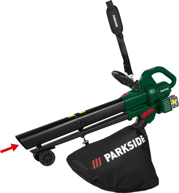 PARKSIDE Akku-Laubsauger-Laubbläser PALSB A1 in Grün ohne Akku und Ladegerät - Bild 1