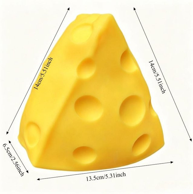 Squishy Jumbo Käse Stressball, Knetspielzeug, Simulation Käse Fidget Spielzeug - Bild 1