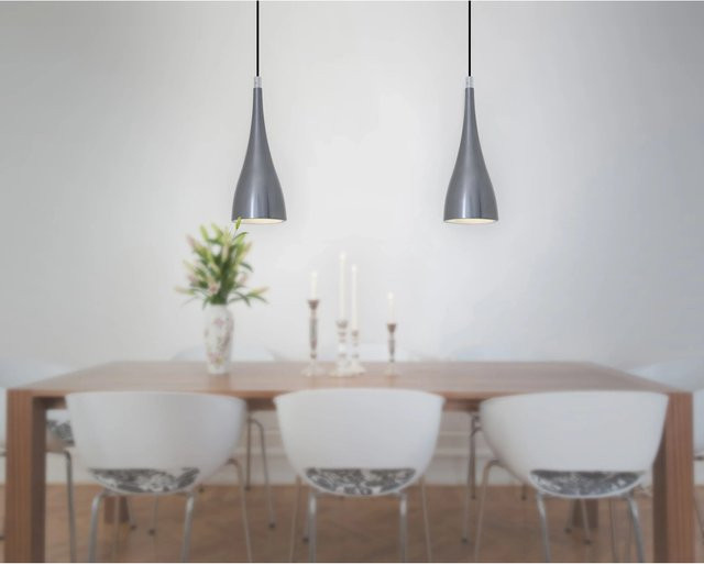 Näve LED-Pendelleuchte Lima in Stahl-Blank mit inklusivem Leuchtmittel - Bild 3