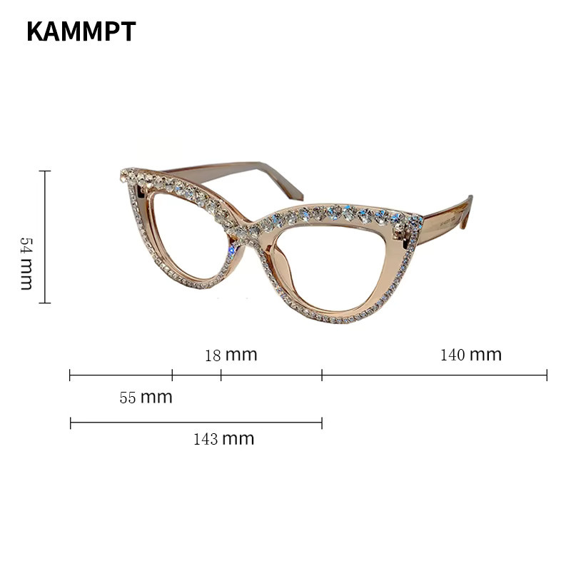 KAMMPT Cat-Eye Korrektionsbrille, Vollrand, Kunststoff, Damen - Bild 2