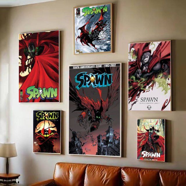 Wasserdichter Anime Spawn Poster Selbstklebender Papieraufkleber zur Wanddekoration für dein Zimmer, Bar oder Kaffeehaus - Bild 1