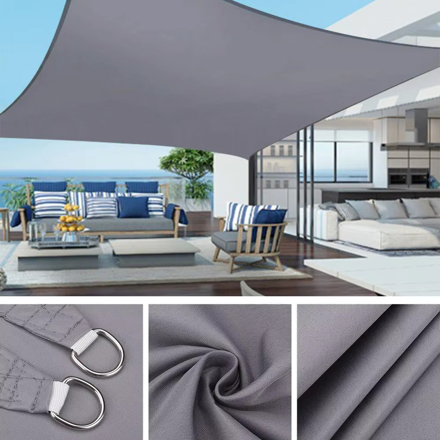 Wasserabweisendes Sonnensegel aus Polyester in Beige, rechteckig, B x T: 4 x 3 m mit 98 % UV-Schutz für deine Gartenterrasse oder deinen Pool - Bild 5